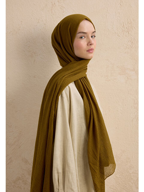 Fresh Scarfs Modal Krinkıl Şal Sahra - S000420277-9647