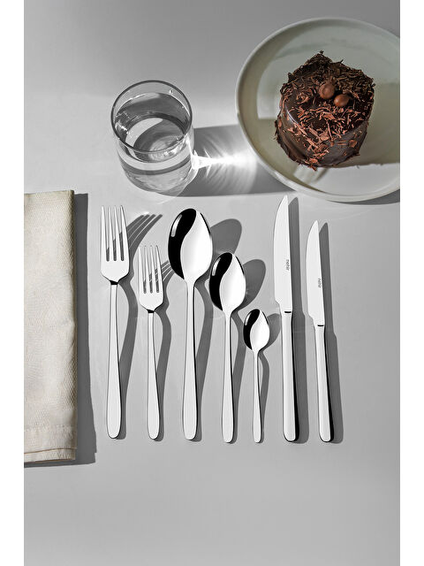 Nehir Sultan Sade 12 Kişilik 89 Parça Deri Kutulu Çatal Kaşık Bıçak Takımı - S000491461-18105