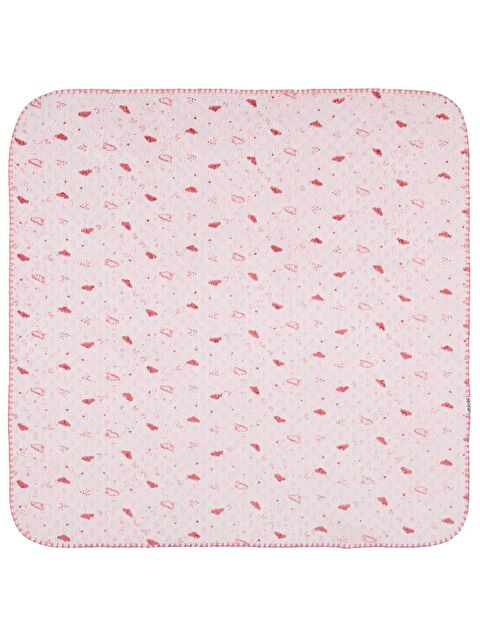 Minidamla Desenli Oyalı Battaniye - Pembe Standart - S000491463-20024