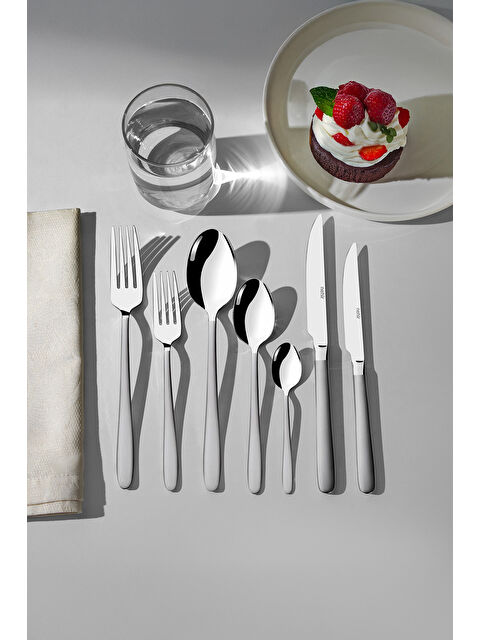 Nehir Sultan Saten 12 Kişilik 89 Parça Kutulu Çatal Kaşık Bıçak Takımı - S000491465-18105