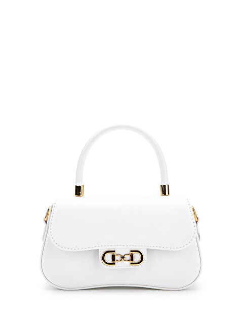 Minebag Kapaklı Baget Adel Çapraz Kadın Çanta Beyaz - S000143369-20063