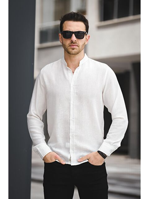 Oksit Kırınkıl Desen Hakim Yaka Erkek Gömlek - S000125010-20063