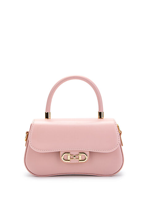 Minebag Kapaklı Baget Adel Çapraz Kadın Çanta Pudra - S000143369-7152