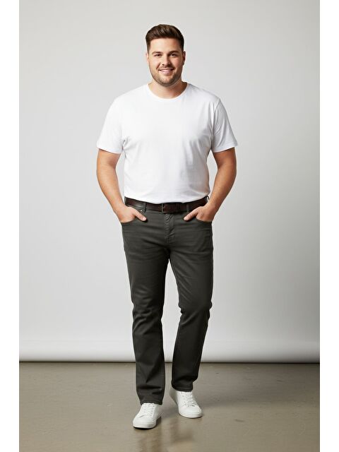 Fullamoda Büyük Beden Regular Fit Normal Bel Jean - S000463087-29666