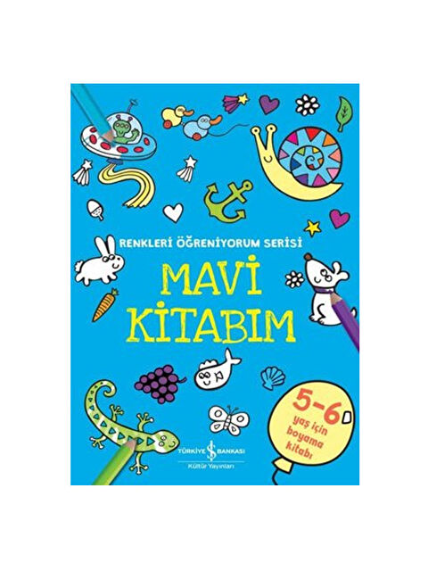 Türkiye İş Bankası Kültür Yayınları Mavi Kitabım Renkleri Öğreniyorum Serisi - S000340334-10231