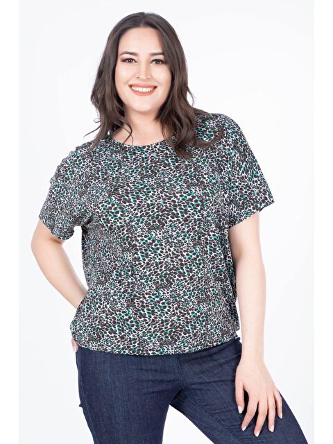 Mylinemoda Düşük Kol Rahat Tişört - S000239122-19351