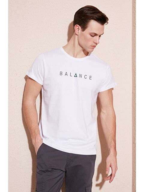 Buratti Pamuklu Slim Fit Bisiklet Yaka %100 Pamuk Tişört 541BALANCE - S000139073-20063