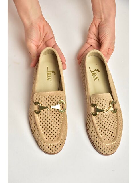 Fox Shoes Bej Kadın Babet Y291262402 - S000531771-19928