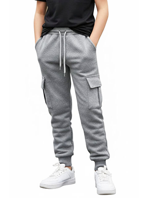 Modanino Erkek Çocuk Eşofman Alt-2 İplik-Kargo Cepli-6-14 Yaş 12455 - S000486488-20600