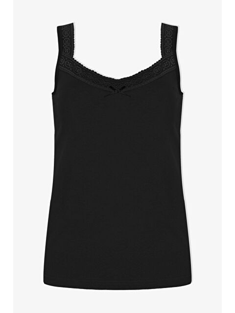 Koza İç Giyim Kadın Dantel Detaylı Atlet Külot Takım - S000312486-19351