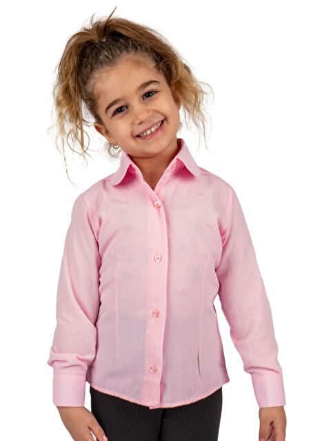 Mnk Baby & Kids Düz Renk Kız Çocuk Gömlek MNK0576 - S000481495-20024
