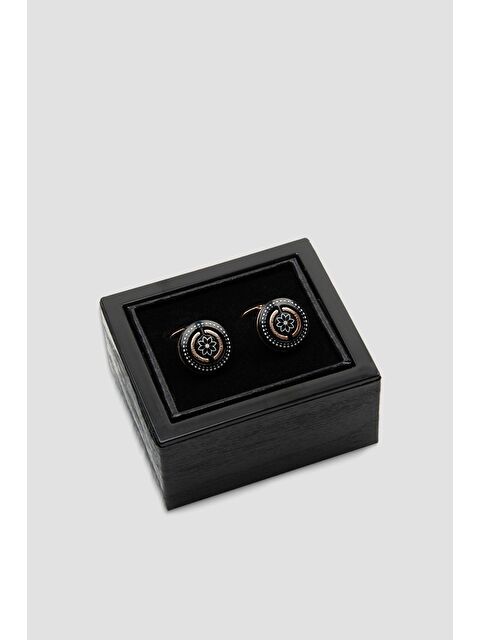 ABBATE 98519 Bronze Siyah Erkek Kol Düğmesi - S000451187-19351