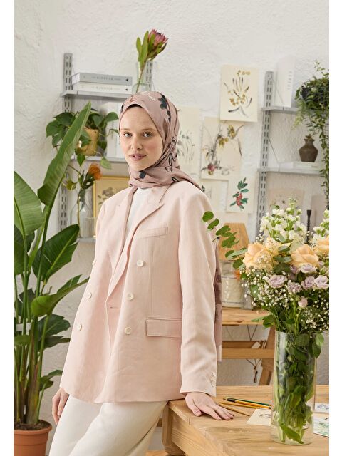 Fresh Scarfs Aura Desen Şal Pembe - S000420351-20024