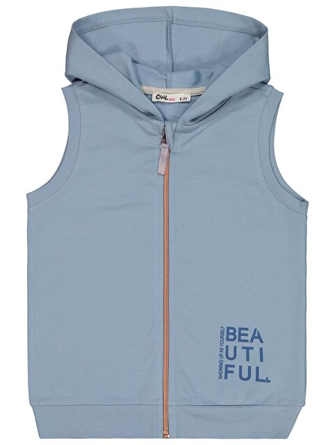 Civil Girls Basic 6-9 Yaş Yelek - Mavi 8-9 Yaş - S000502731-17234