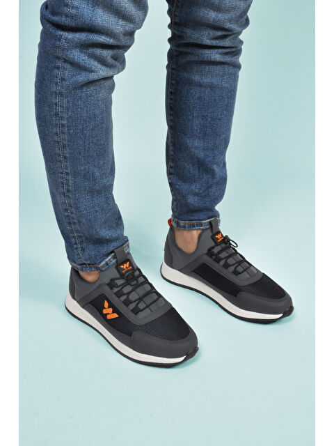 Walkway Füme Kilit Bağcıklı Hafif Esnek Erkek Spor Ayakkabı Apollo 166 M - S000431659-33408