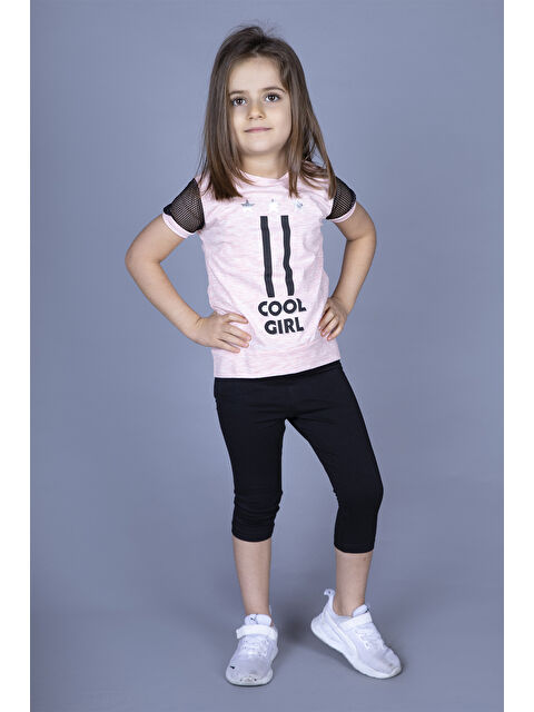 Toontoykids Kız Çocuk File Detaylı Taytlı Takım - S000272154-20024