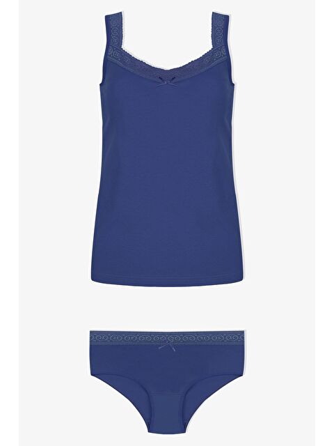 Koza İç Giyim Kadın Dantel Detaylı Atlet Külot Takım - S000312486-23093