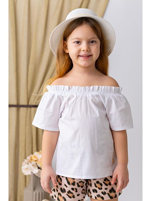 ZEYLAND Kız Çocuk Fiyonk Detaylı Bluz - Beyaz - S000362896-20063