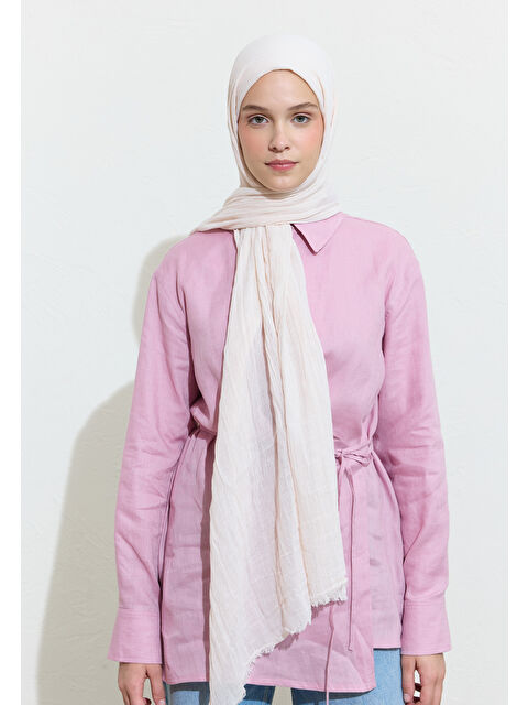 Fresh Scarfs Pamuklu Keten Şal Vanılla Shake - S000420027-20063