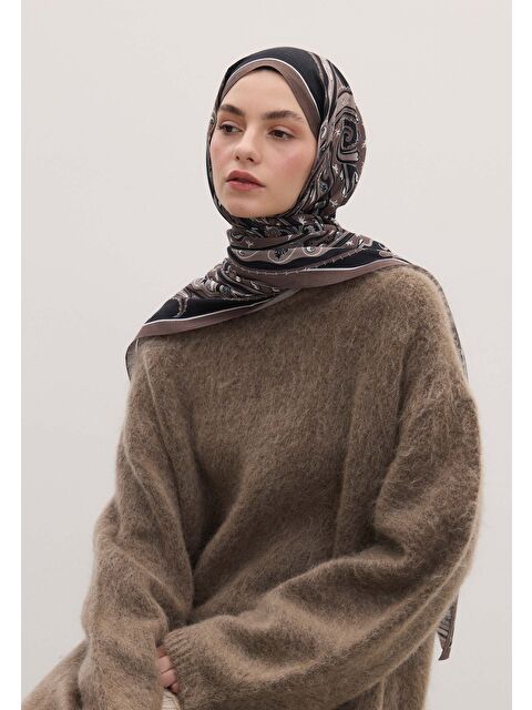 Fresh Scarfs Vıntage Paısley Desen Şal Siyah - S000420375-19351