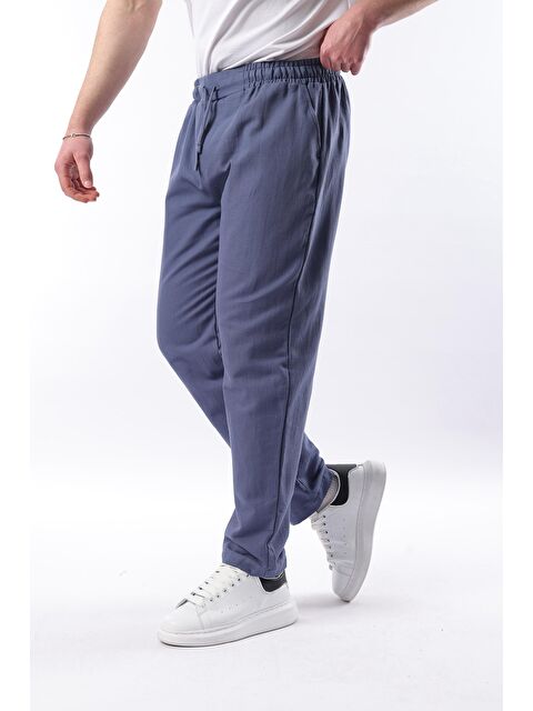 Madmext İndigo Fit Kesim Erkek %100 Pamuk Pantolon E6558 - S000436655-23093