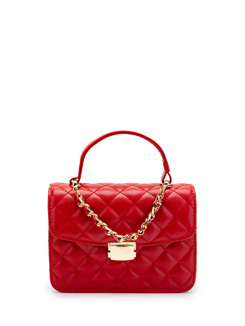 Minebag Gold Zincir Charm Detaylı Isabella Kadın Çapraz Çanta Kırmızı - S000519105-20045