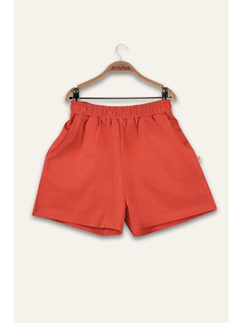 ZEYLAND Kız Çocuk Penye Kısa Şort - Coral - S000362900-20048