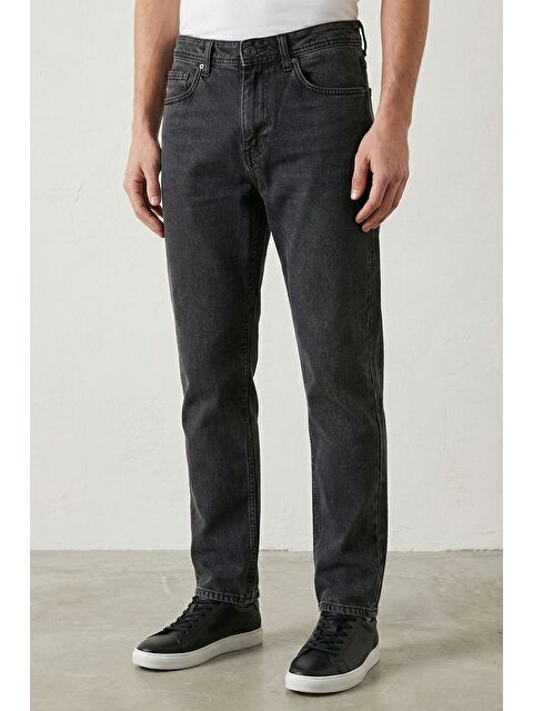 Mishar İtalia Erkek Yüksek Bel Baggy Jean Pantolon - S000491481-29666