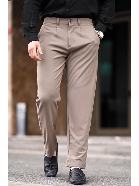 Madmext Vizon Regular Fit Düz Kesim Yan Cepli Erkek Pantolon 6540 - S000436662-26429