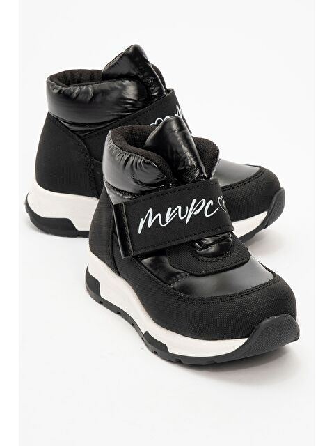 Mnpc Kız Çocuk Siyah Suni Deri Suya Dayanıklı Anatomik Günlük Bot - S000447484-19351