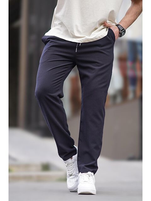 Madmext Lacivert Düz Paça Erkek Pantolon 6535 - S000436671-21164