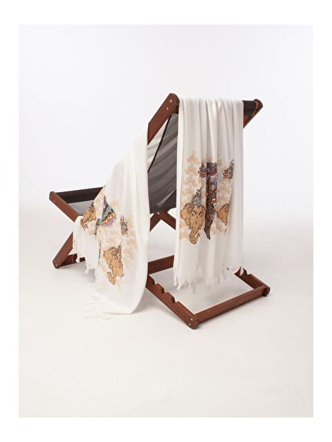 Varol Baskılı Bambu Peştemal Plaj Havlusu INDIA/90X180 - S000397219-19966