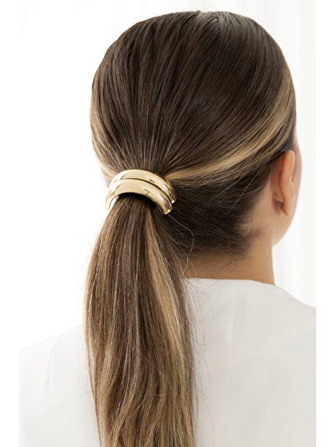 Katia And Bony Çift Burgu Gold Metal Burgulu Lastik Toka