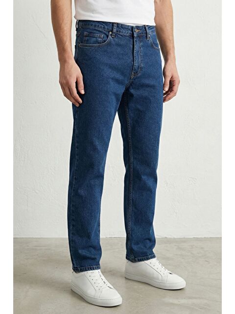 Mishar İtalia Erkek Yüksek Bel Baggy Jean Pantolon - S000491481-21164