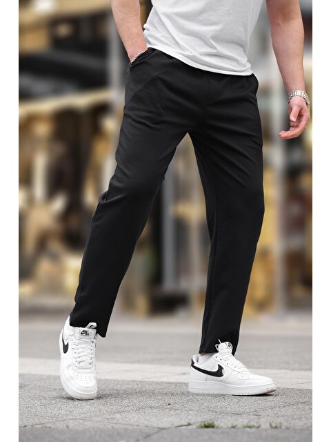 Madmext Siyah Düz Paça Erkek Pantolon E6556 - S000436656-19351