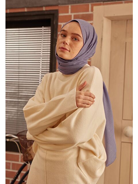 Fresh Scarfs Cozy Pamuk Şal Lavanta - S000420393-475