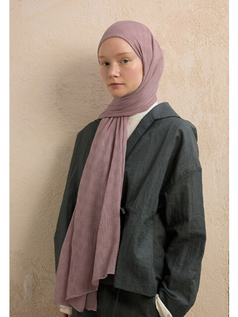 Fresh Scarfs Modal Damalı Şal Lavanta - S000420269-475