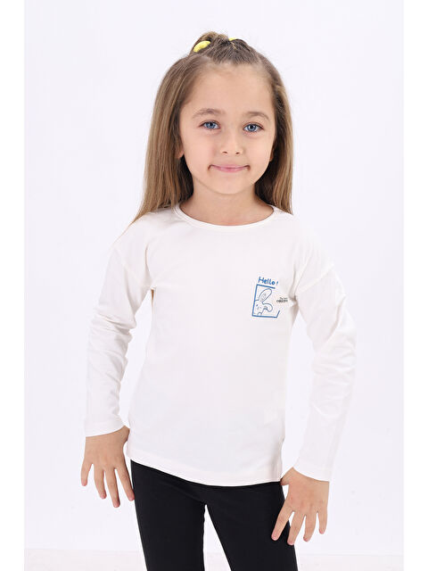 Toontoykids Kız Çocuk Baskılı Tişört