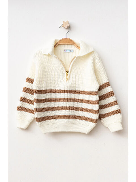 Myhanne Çizgili Triko Kazak 4099 - S000345417-19928