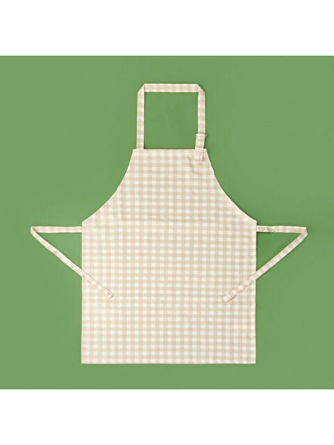 Evidea Soft Pötikareli Mutfak Önlüğü - Ekru / Bej - 63x72 cm - S000370450-37264