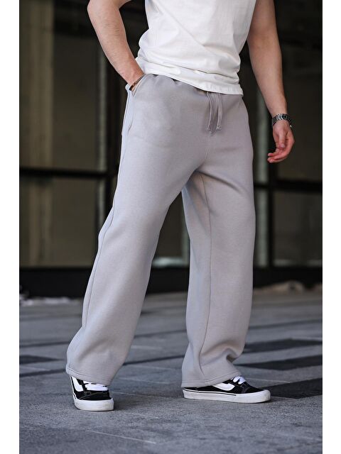 Madmext Boyalı Gri Rahat Kesim Erkek Eşofman Altı E6578 - S000436674-22875