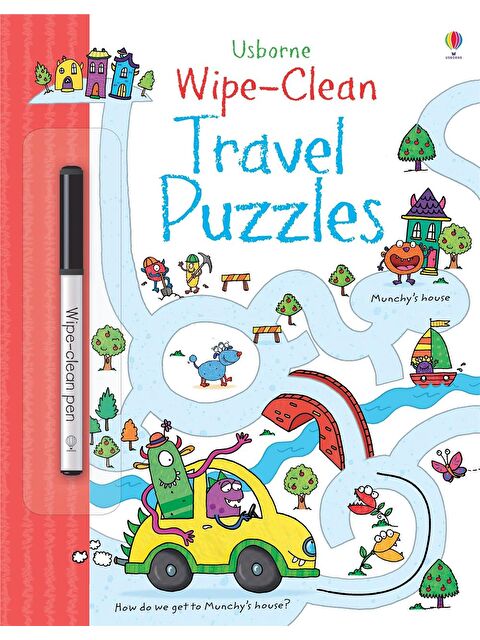 Usborne Publishing Wipe-Clean: Travel Puzzles - S000454270-23173