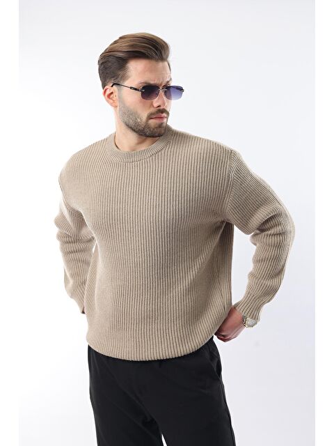 Madmext Vizon Bisiklet Yaka Triko Erkek Kazak E7410 - S000436676-26429