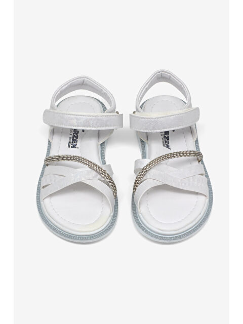 TONNY BLACK Çocuk Unisex Beyaz Çoçuk Çarpraz Bağlı Sandalet - S000517414-20063