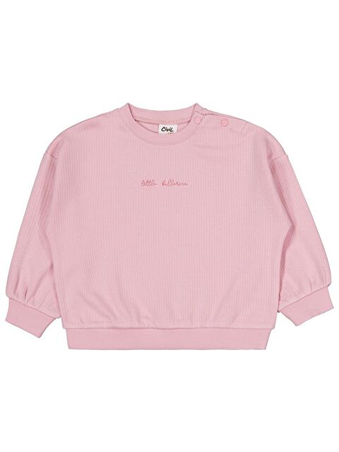 Civil Baby Yazı Nakışlı Fiyonklu 6-18 Ay Takım - Pembe 6-9 Ay - S000485207-20028