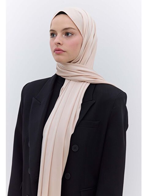 Fresh Scarfs İpeksi Elegance Şal Açık Pudra - S000420342-7152