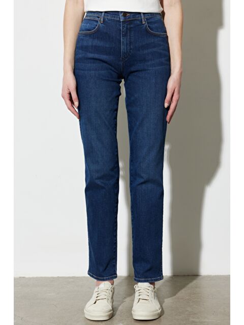 Wrangler Straight Fit Düz Kesim Yüksek Bel  Esnek Jean Jean Pantolon - S000470535-21164