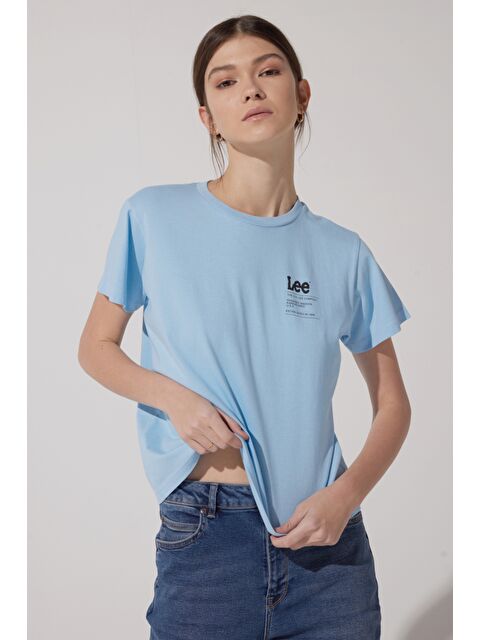 Lee Oversize Fit Rahat Kesim %100 Pamuk Bisiklet Yaka Tişört - S000470774-17437