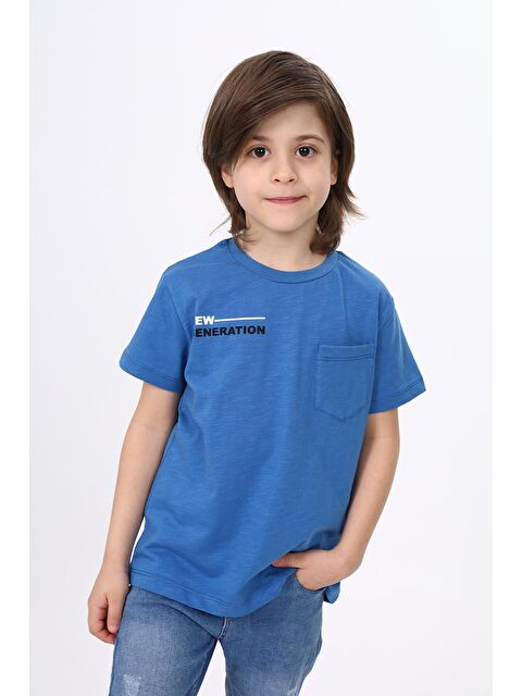 Toontoykids Erkek Çocuk Cep Baskılı Tişört - S000250780-23093