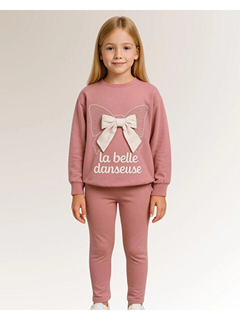 Myhanne Fiyonk Aksesuarlı Kız Çocuk Takım 20451 - S000424618-20028